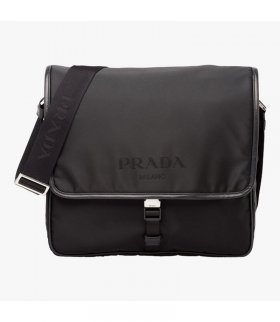 Prada 2VD166 Nylon Messenger Bag In Black