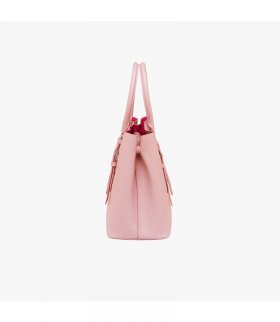 Prada BN2838 Leather Tote In Pink
