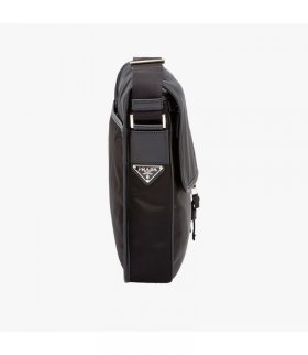 Prada 2VD951 Nylon Messenger Bag In Black