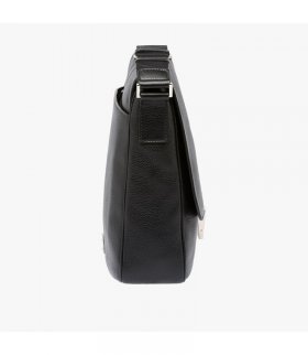 Prada 2VD093 Leather Messenger Bag In Black