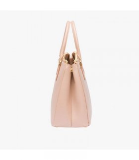 Prada 1BA274 Leather Tote In Pink
