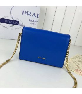Prada 1BH048 Womens Corolle Bag In Blue