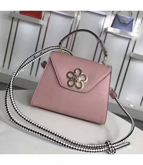 Prada 1BA079 Womens Leather Top-Handle Bag In Pink