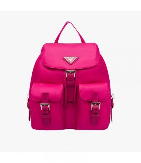 Prada 1BZ677 Nylon Backpack In Rose